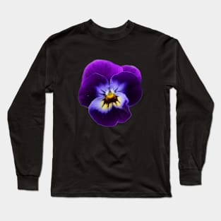 Viola in Blue Long Sleeve T-Shirt